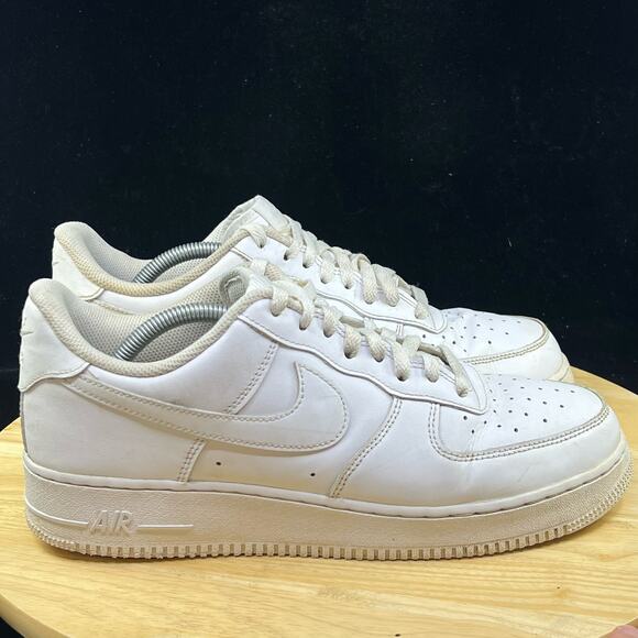Nike Air Force 1 '07 Low Triple White Shoes Sneakers Men's Size 10 CW2288-111 - Picture 5 of 10